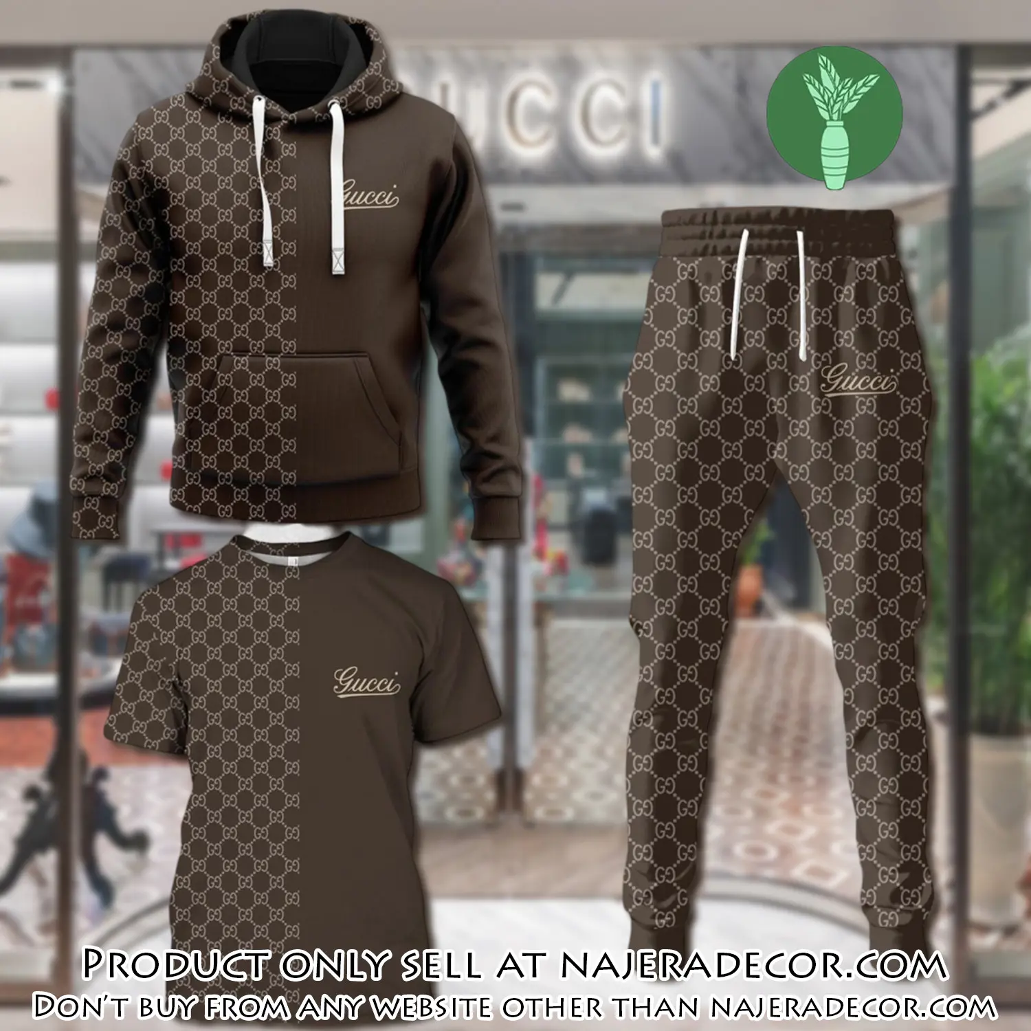Gucci luxury brand combo tshirt hoodie long pants set trending 24 outfit sport lcs1032 njr2634081